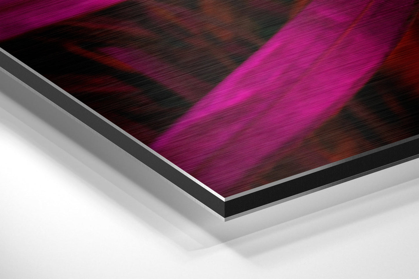 Leaf Brushed Aluminium Dibond Wall Art