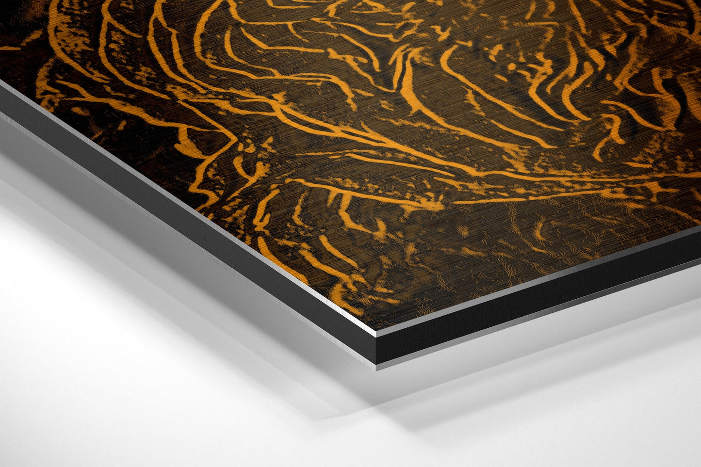 Abstract Roses Brushed Aluminium Dibond Wall Art