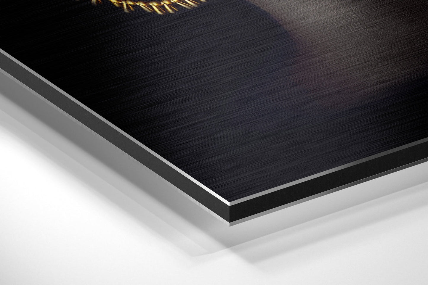 Golden Woman Brushed Aluminium Dibond Wall Art