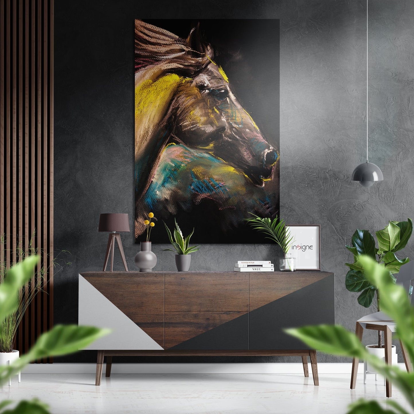 Horse Brushed Aluminium Dibond Wall Art