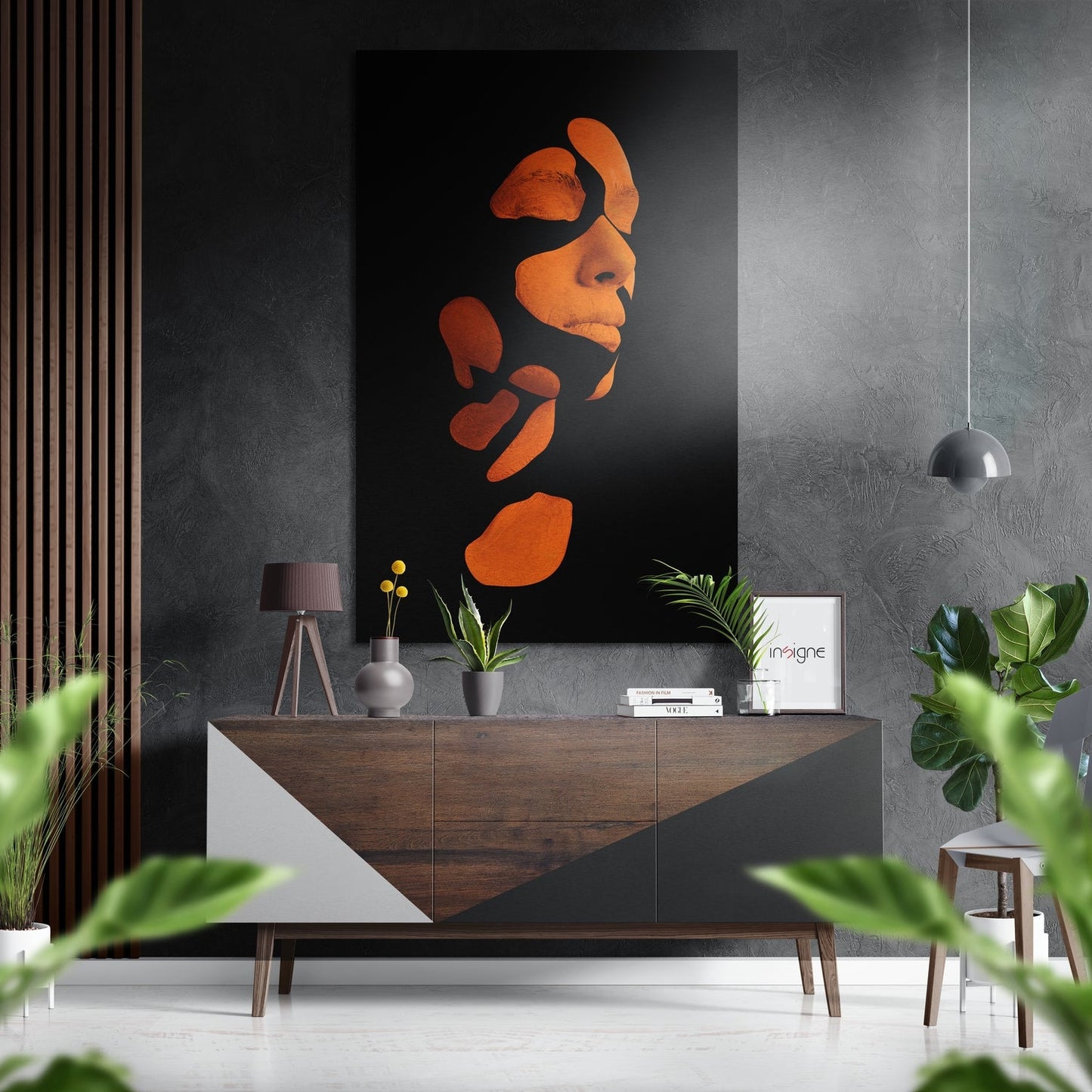 Woman in Pieces Brushed Aluminium Dibond Wall Art