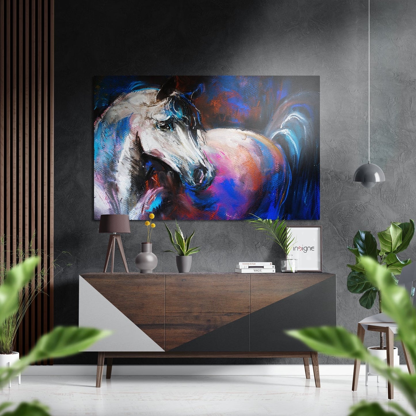 Horse Brushed Aluminium Dibond Wall Art