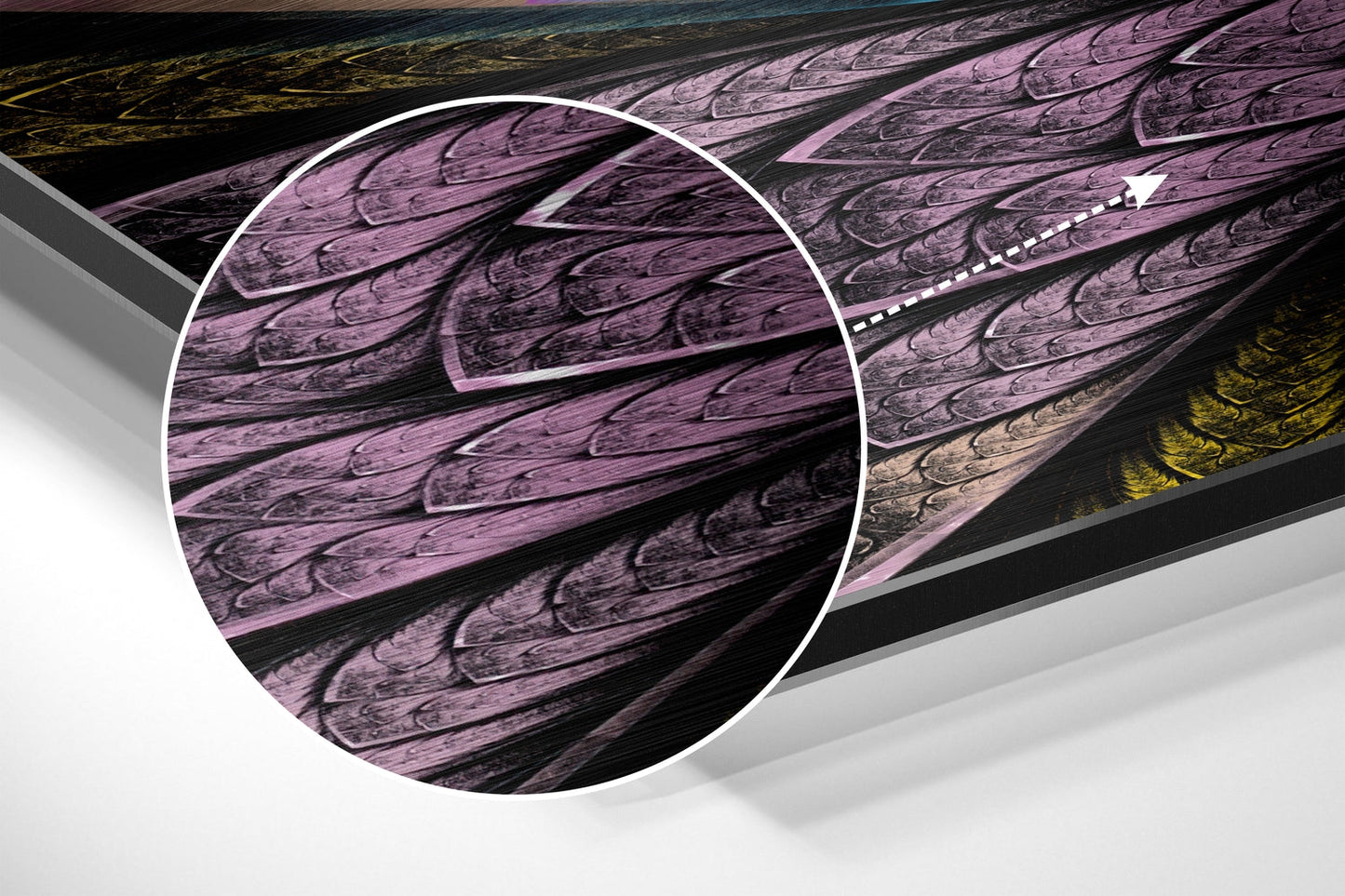 Flower Brushed Aluminium Dibond Wall Art