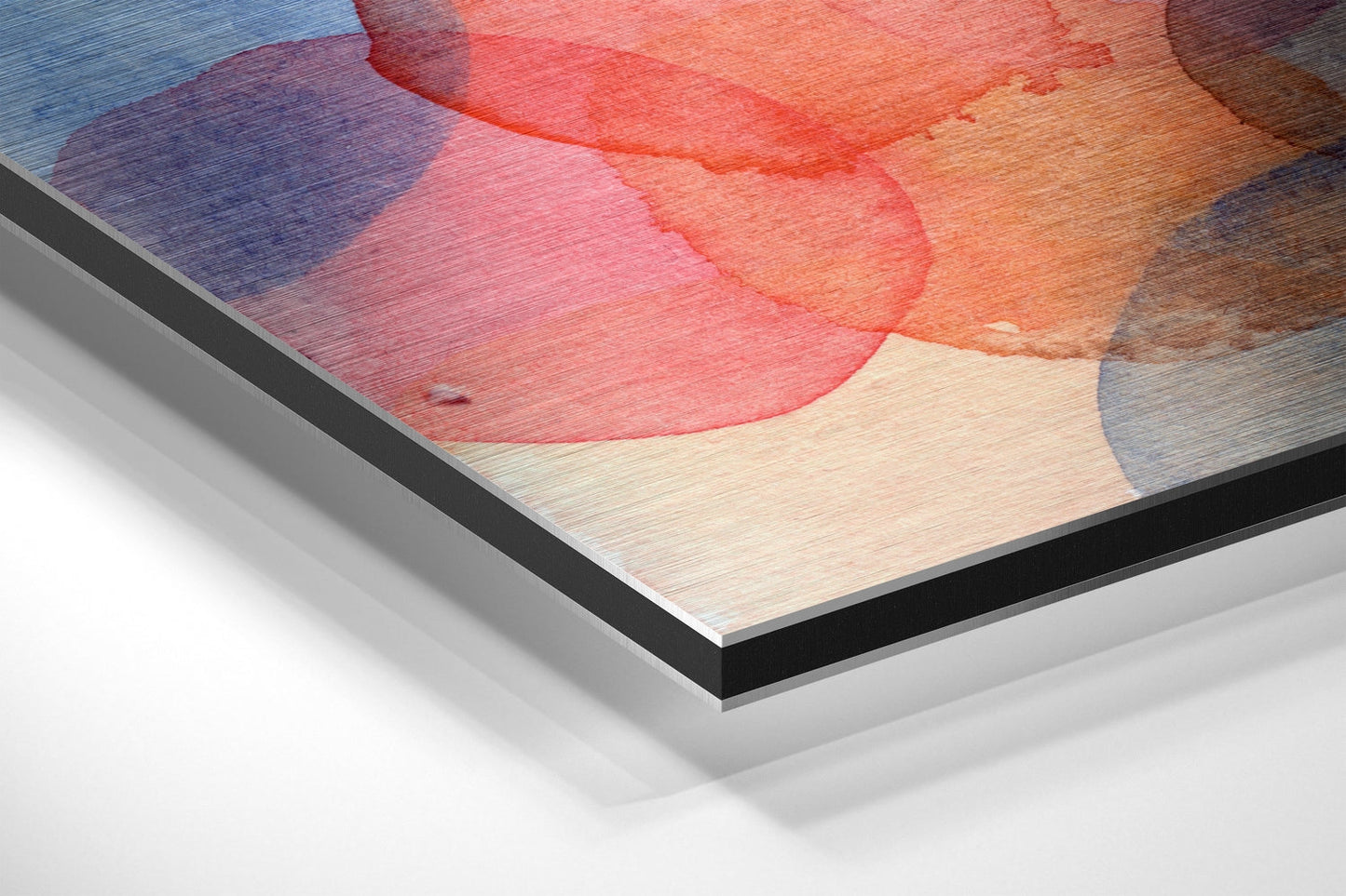 Dots Brushed Aluminium Dibond Wall Art