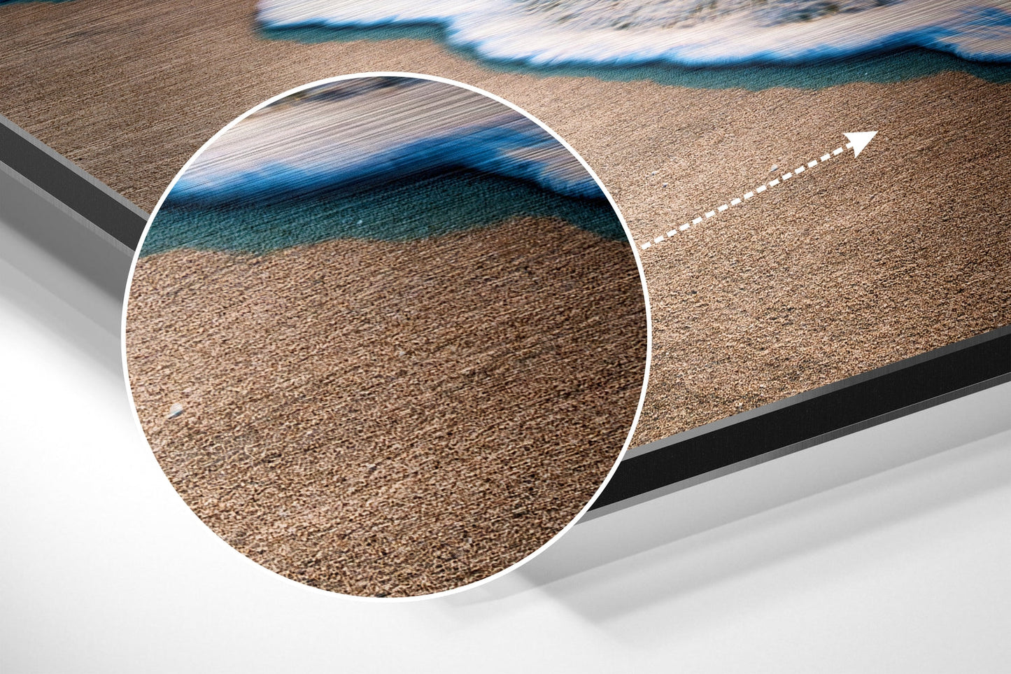 Sunset at the Beach Brushed Aluminium Dibond Wall Art