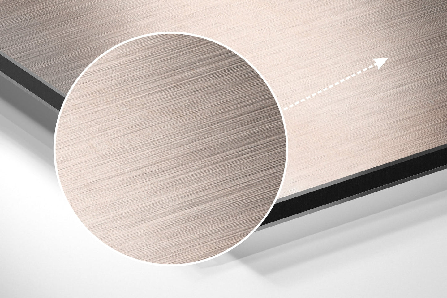 Dots Brushed Aluminium Dibond Wall Art