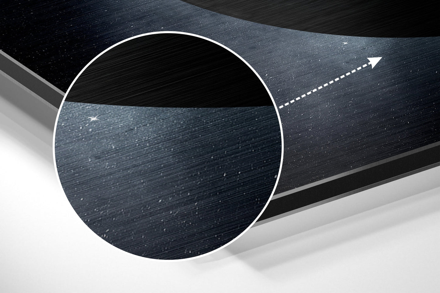 Earth Brushed Aluminium Dibond Wall Art