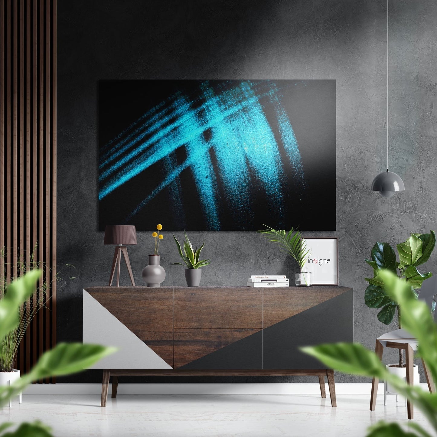 Brushstroke Brushed Aluminium Dibond Wall Art