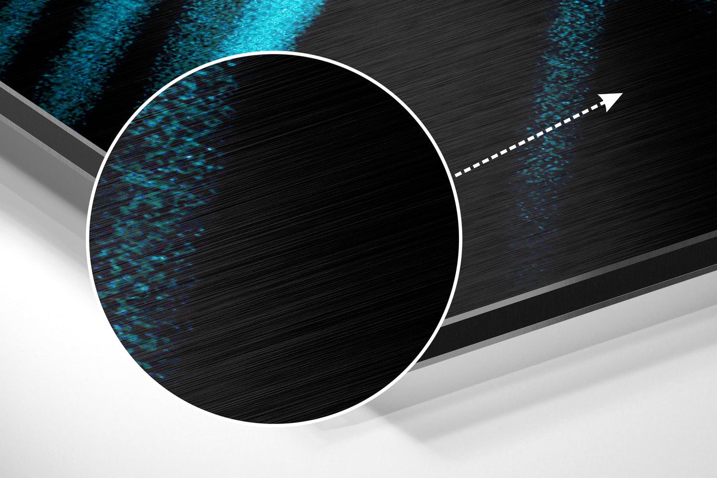 Brushstroke Brushed Aluminium Dibond Wall Art