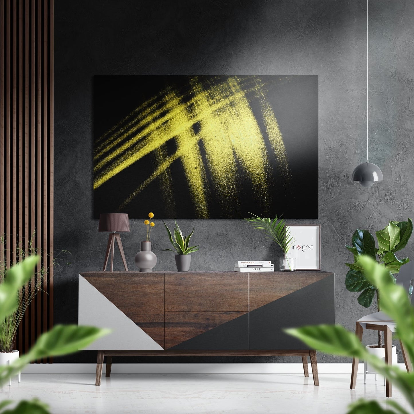 Brushstroke Brushed Aluminium Dibond Wall Art