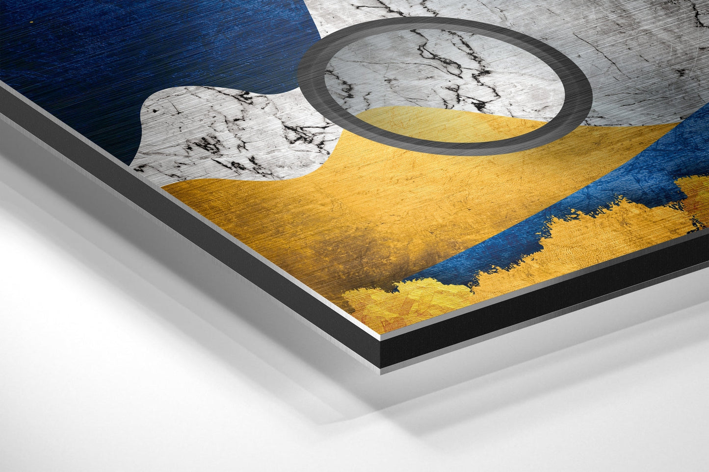 Wave Mountains Brushed Aluminium Dibond Wall Art