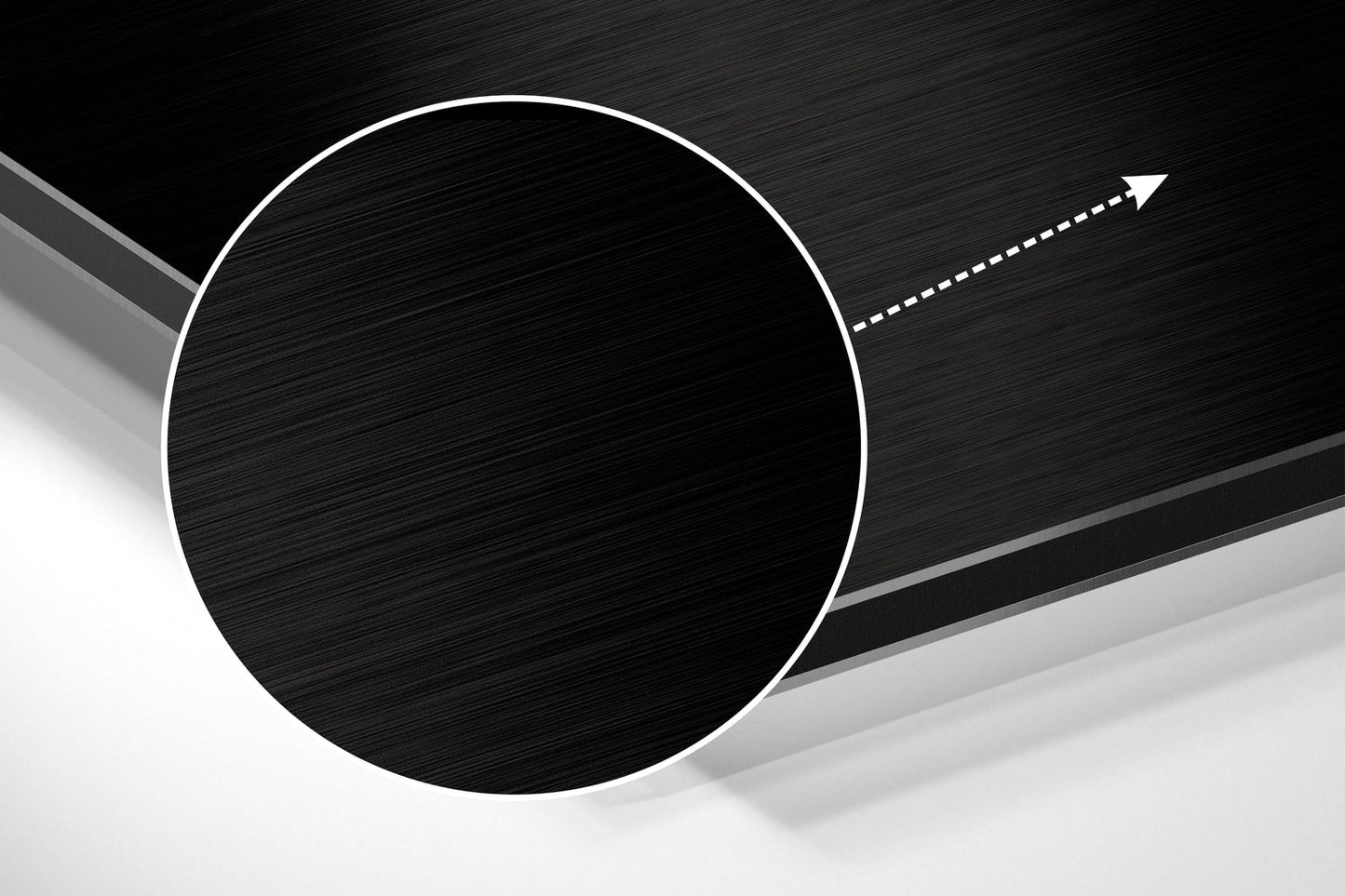 Smoke Brushed Aluminium Dibond Wall Art