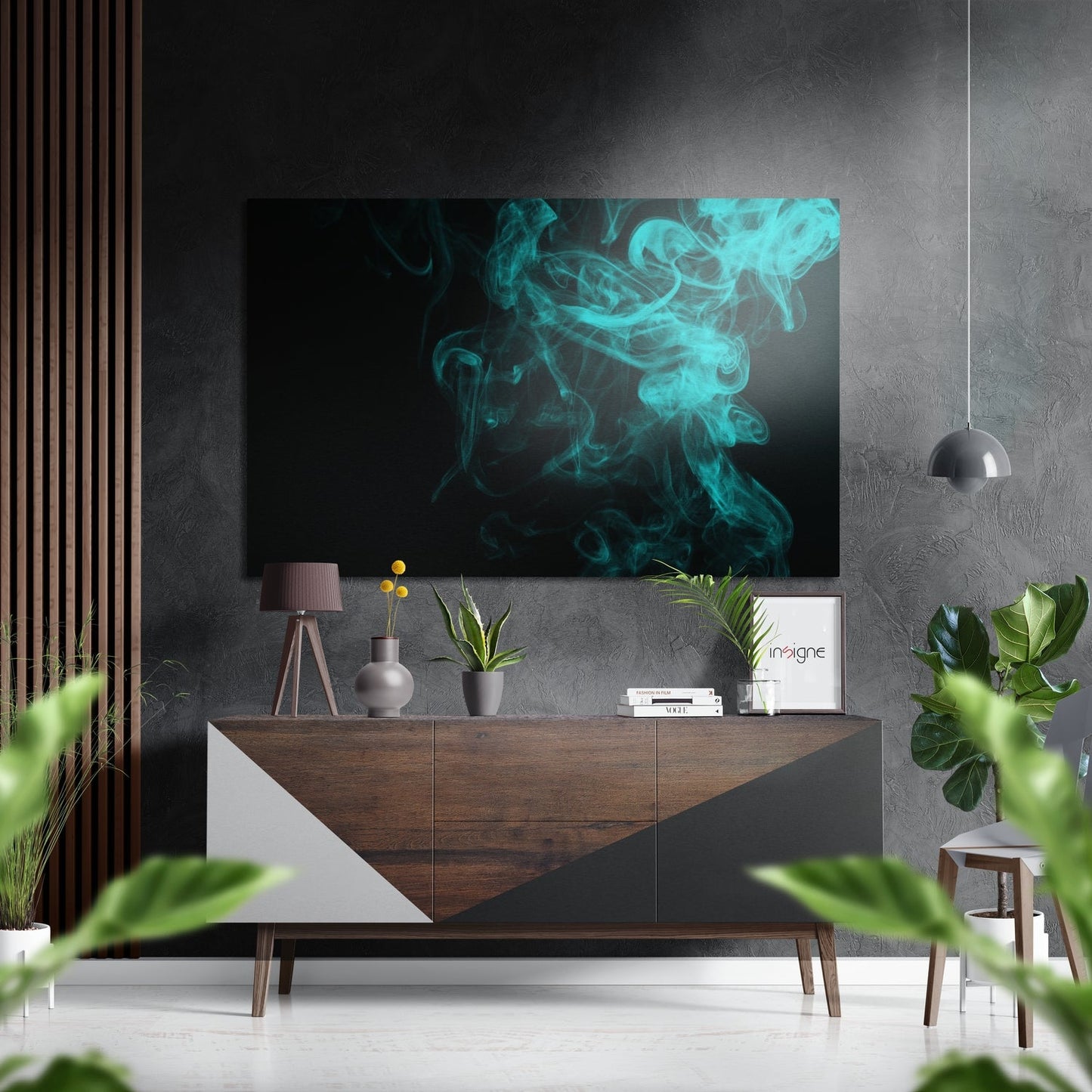 Smoke Brushed Aluminium Dibond Wall Art