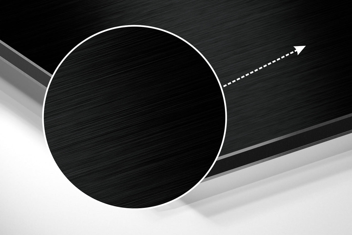 Smoke Brushed Aluminium Dibond Wall Art