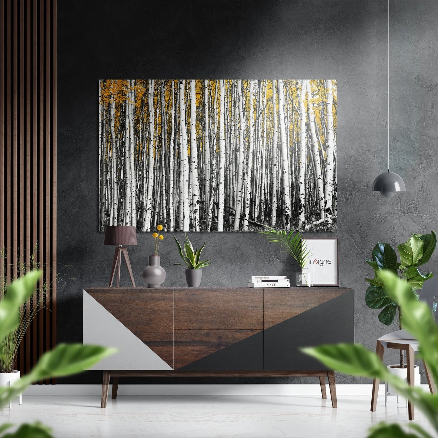 Forest Brushed Aluminium Dibond Wall Art