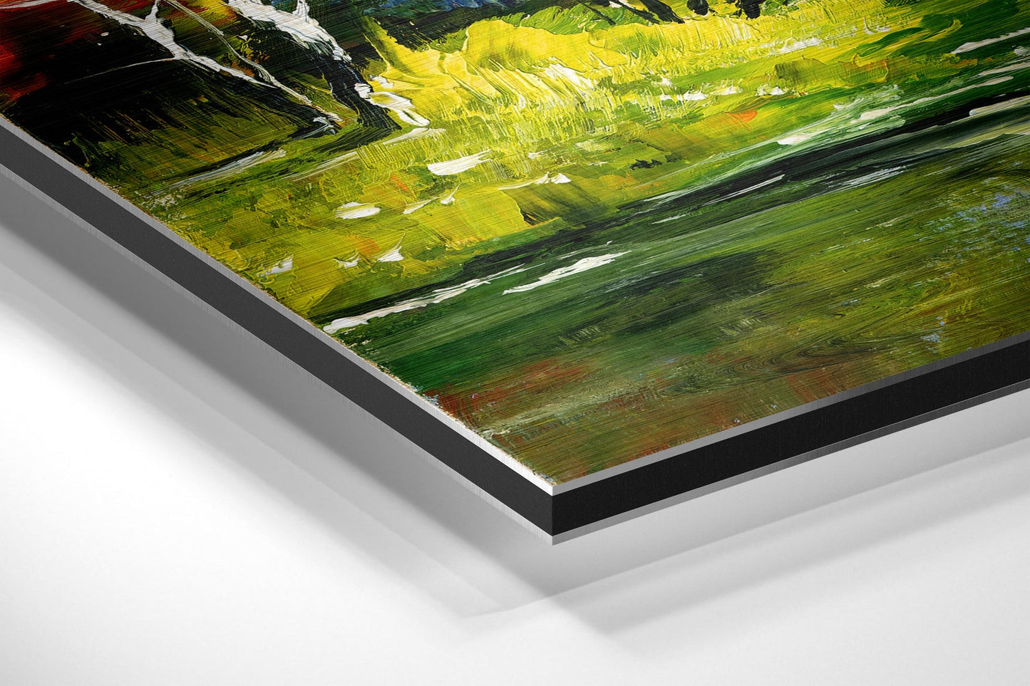 Lake View Brushed Aluminium Dibond Wall Art