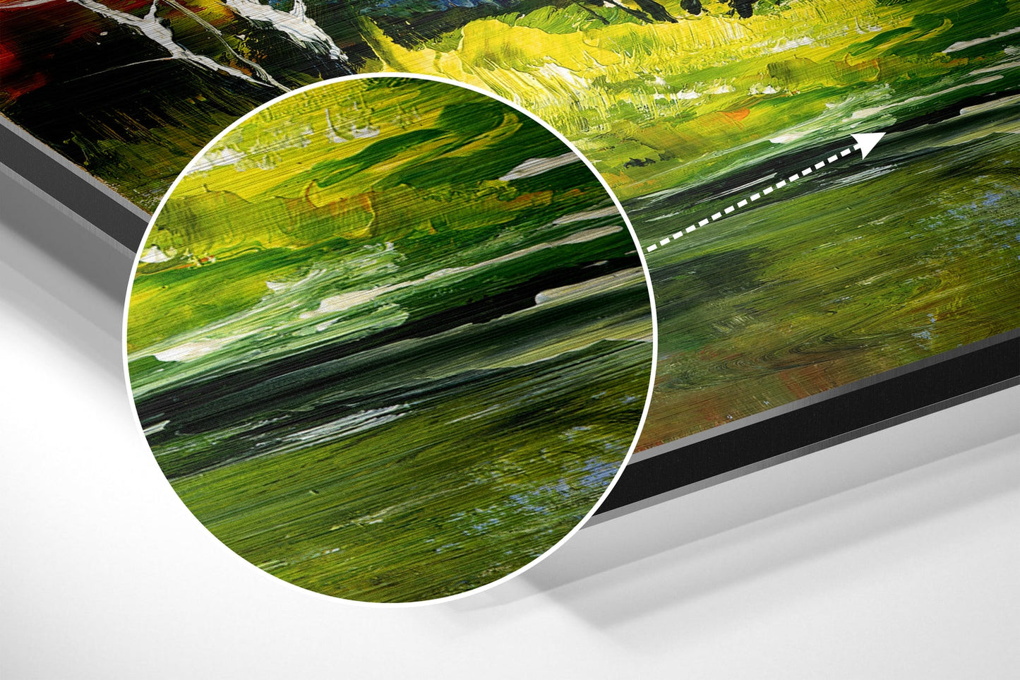 Lake View Brushed Aluminium Dibond Wall Art