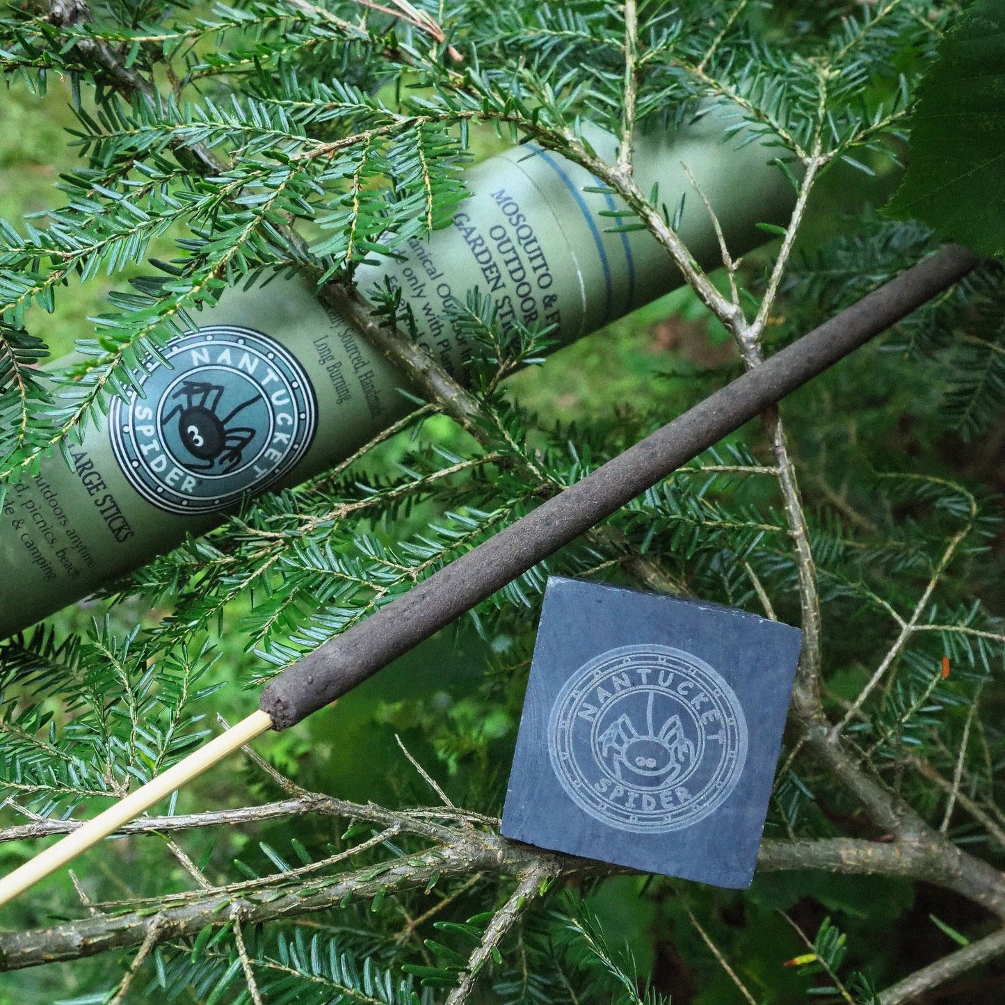 Bundle & Save 15%: Incense Holder + Mosquito & Fly Repelling Outdoor Garden Incense Sticks