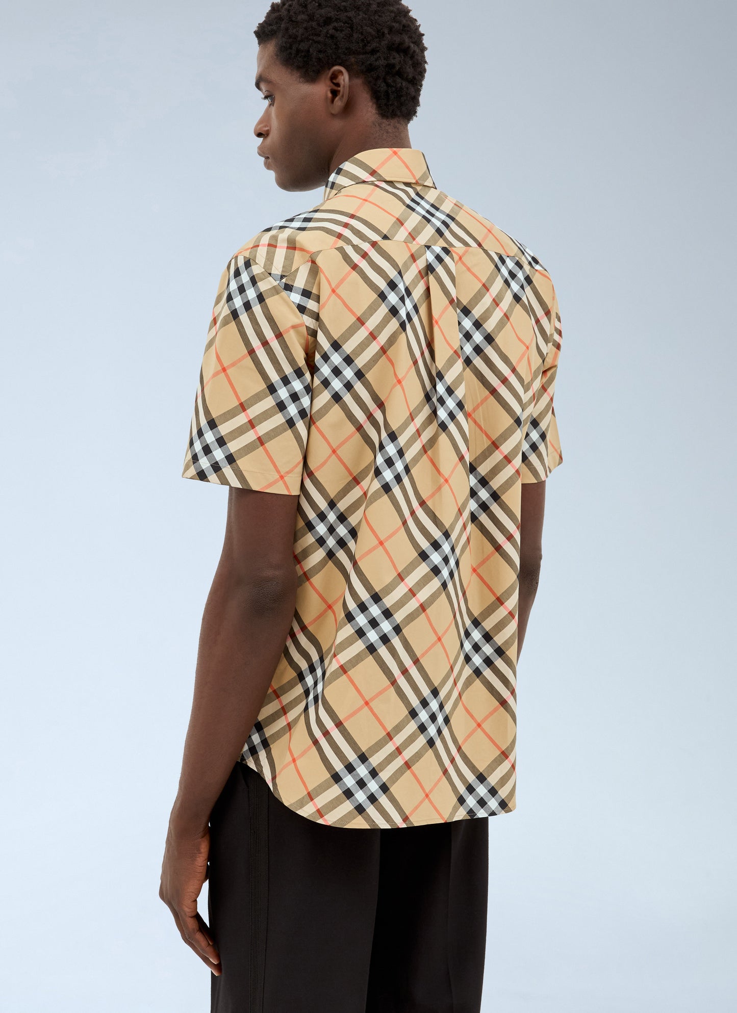 Burberry Men Check Poplin Shirt
