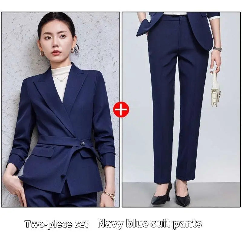 Burgundy Long Sleeve Small Suit Two Piece Set