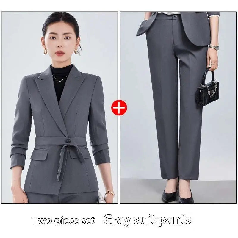 Burgundy Long Sleeve Small Suit Two Piece Set