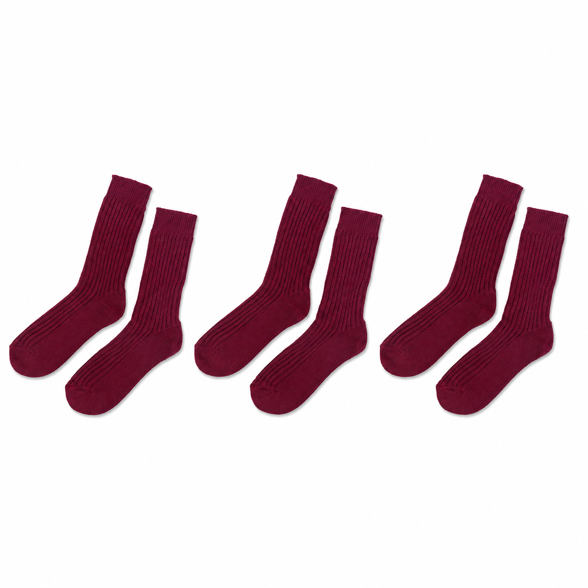 tittimitti® Women’s 100% Organic Cotton Boot Socks 3-Pack – Thick Warm Winter Crew Socks (Made in Italy)