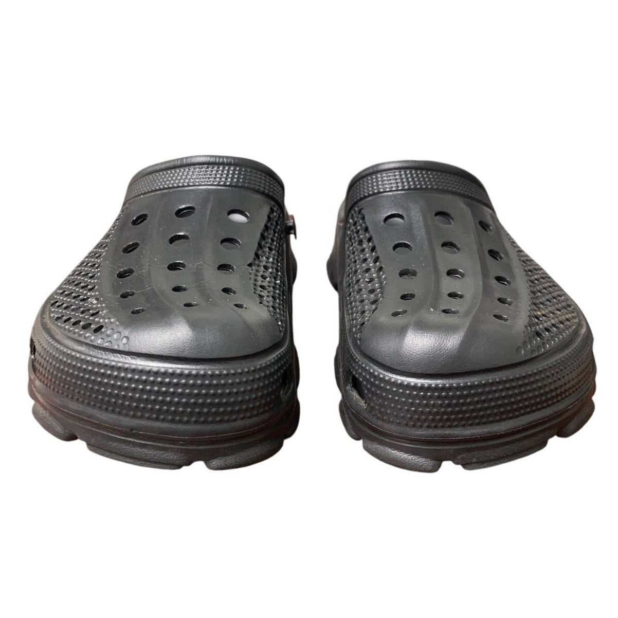 Beslip Mens 9.5 Womens 10.5 Black No Heel Strap Slip On Arch Support Clog Shoes