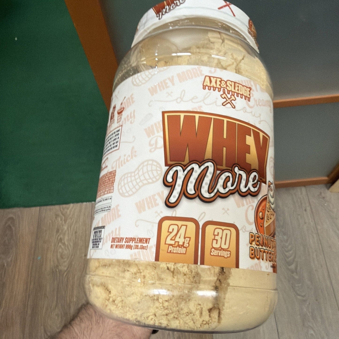 SEALED - Axe & Sledge Whey More PEANUT BUTTER PIE - 35.13 oz. EXP. 01/2027
