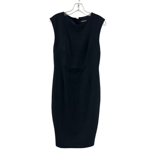 Express Womens Size 8 Polyester Blend LBD Sleeveless Back Zip Bodycon Dress