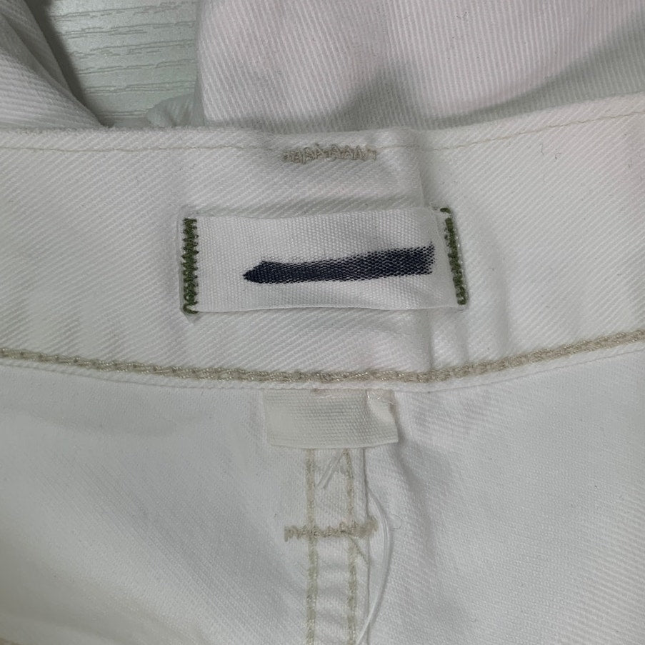 New American Eagle AE77 Size 4 100% Cotton Factory Distressed Jorts Denim Shorts