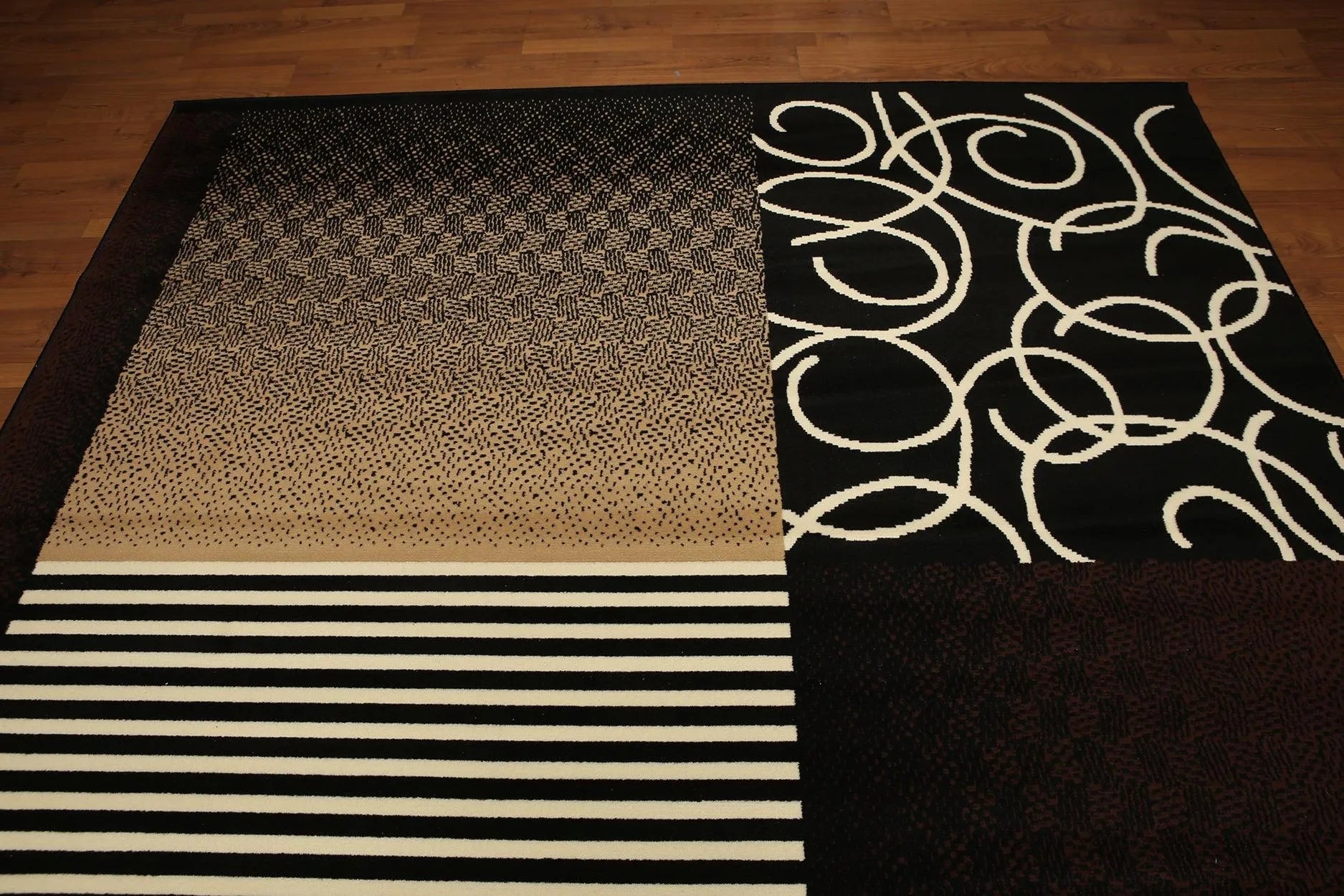 Modern Contemporary Traditional Oriental Area rug Beige 8' x 11'-3