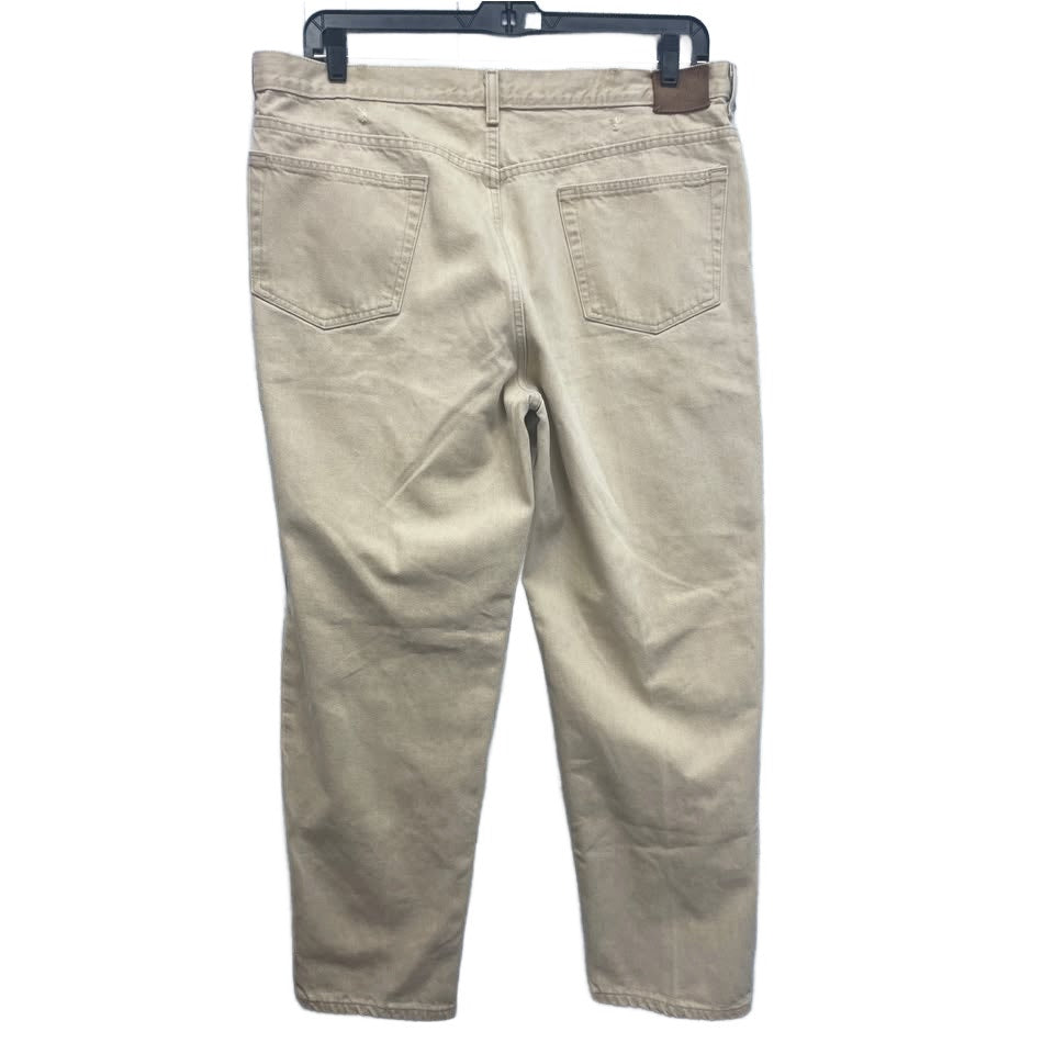 Lands End Mens Size 40 Regular 100% Cotton Straight Leg Denim Jeans w Pockets