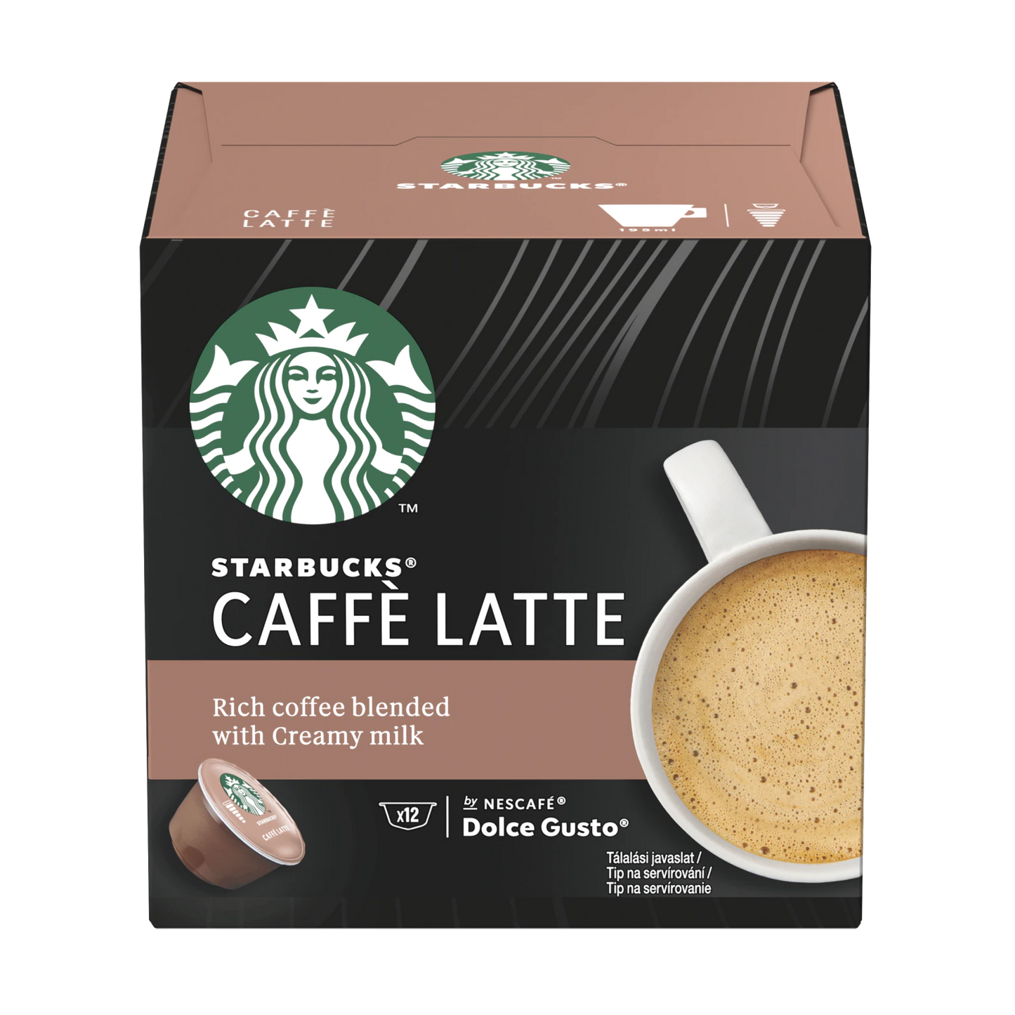 Nescafé Starbucks Caffé Latte kávékapszula 12db (Starbucks Caffé Latte)-0