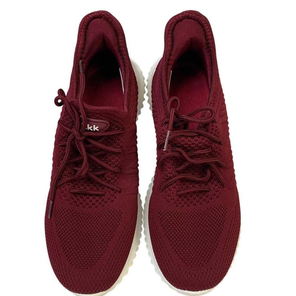 Akk Womens Size 10.5 Wine Red Sneakers Lace Up Closed Round Toe Tennis Shoes