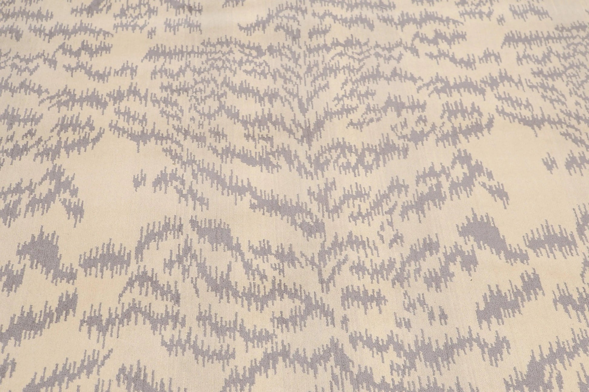 6' x 9' Hand Knotted Modern Abstract 100% Wool Area rug Beige-4