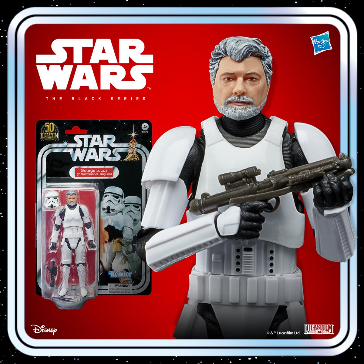 Star Wars The Black Series: George Lucas (in Stormtrooper Disguise) 6" Action Figure