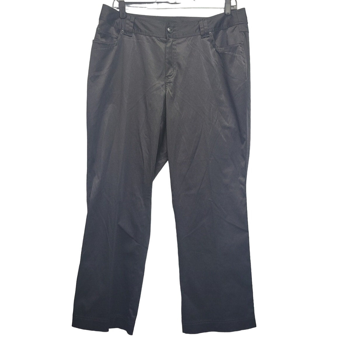 Venezia Womens 18 Black PolyCotton Spandex Multi Pocket Flat Front Pants