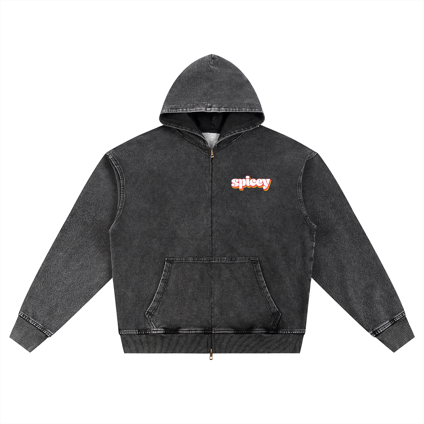 Vintage Logo Heavyweight, Oversized Zip Up-0