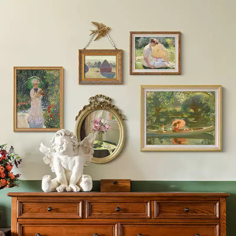Vintage French Wall Painting Set-0