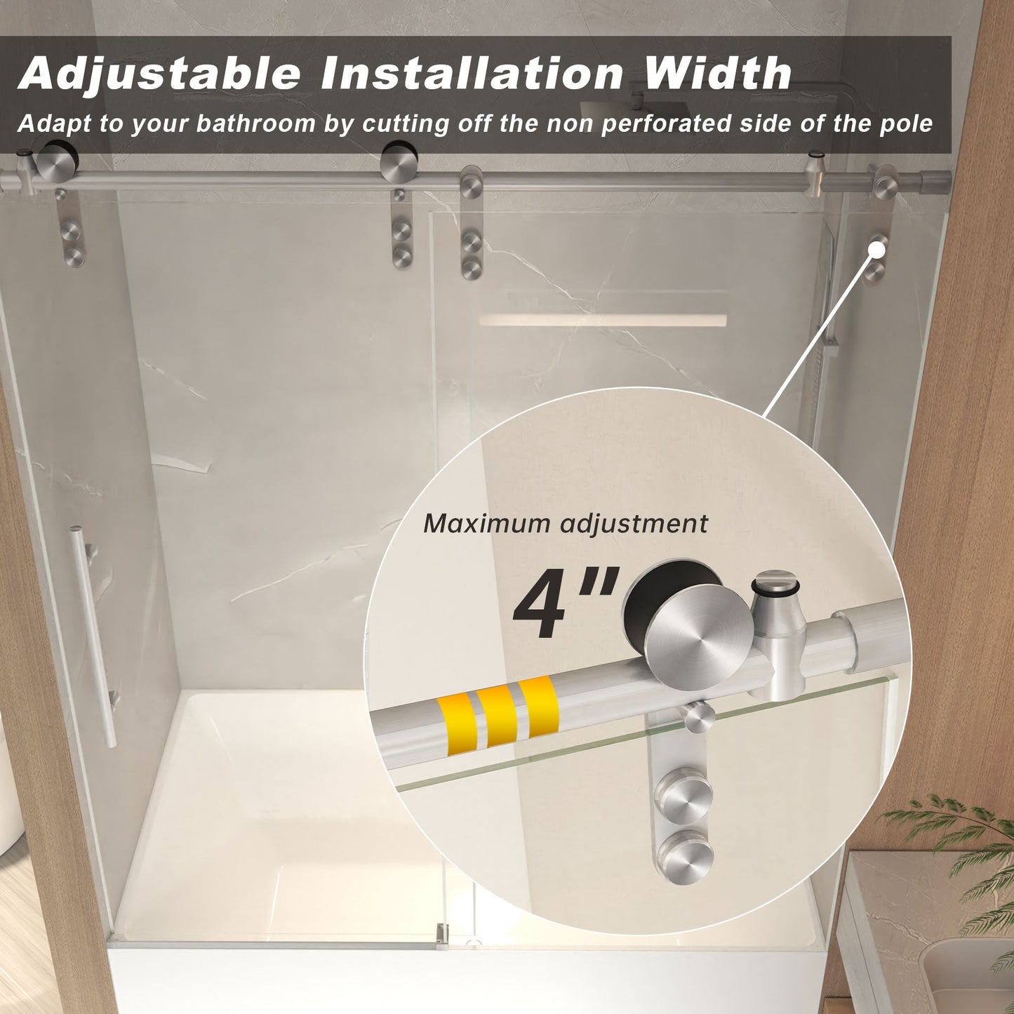 Frameless Sliding Bathtub Door