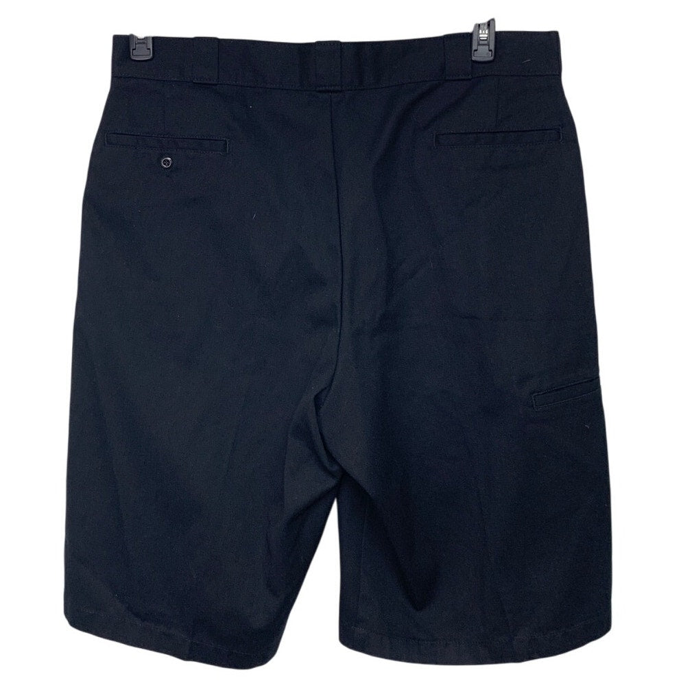 Mens Size 40 Black PolyCotton Machine Wash Knee Length Uniform Shorts w Pockets
