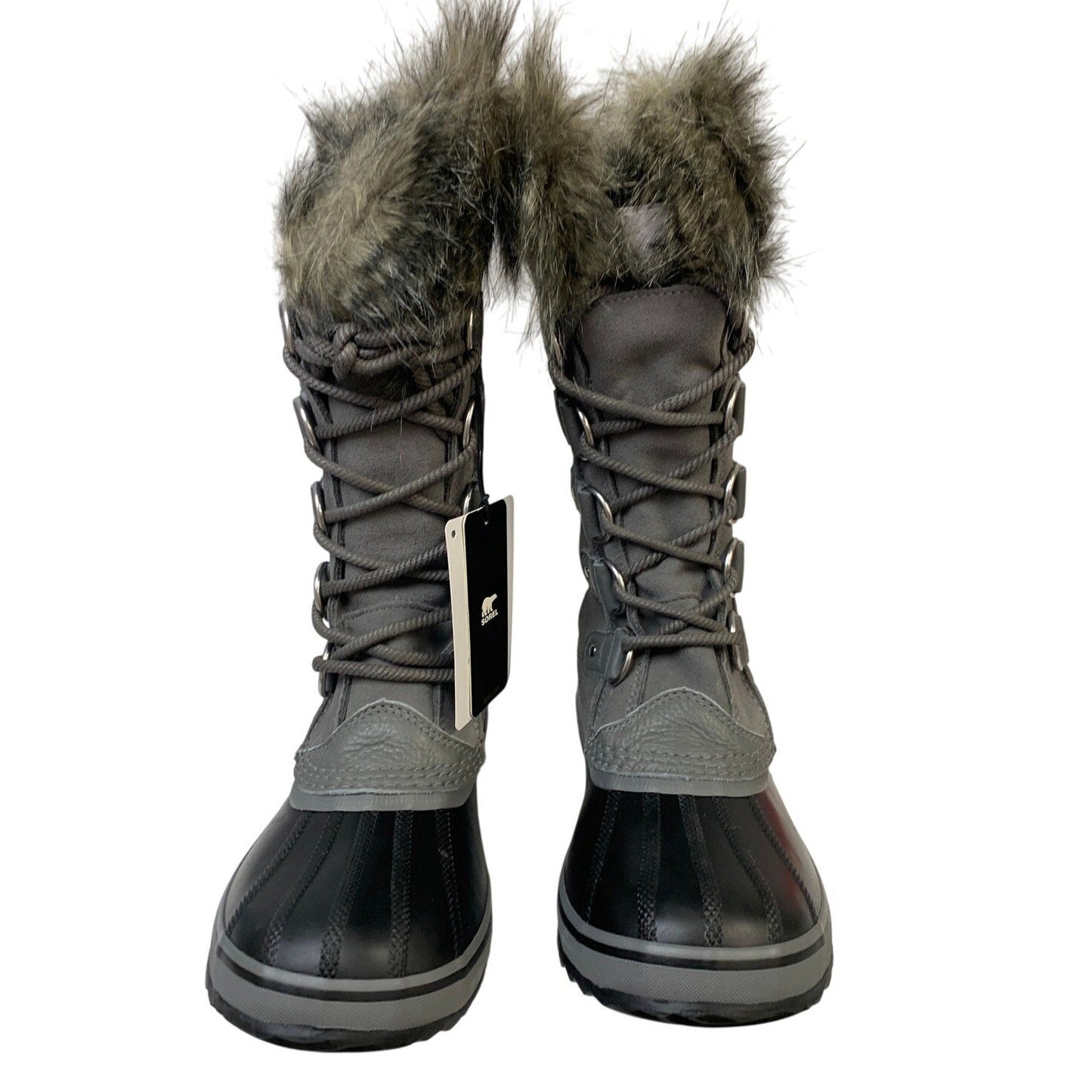 New Sorel Womens Size 8 Gray Arctic Mid Calf Lace Up Warm Snow Boots Shoes