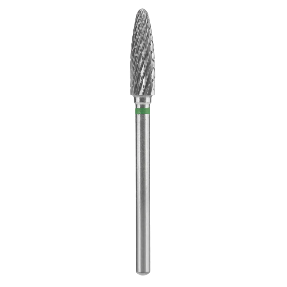 CARBIDE NAIL DRILL BIT, "CORN", GREEN, HEAD DIAMETER 4/14MM (FT90G040/14) (#207)-STALEKS™-0