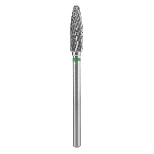 CARBIDE NAIL DRILL BIT, "CORN", GREEN, HEAD DIAMETER 4/14MM (FT90G040/14) (#207)-STALEKS™-0