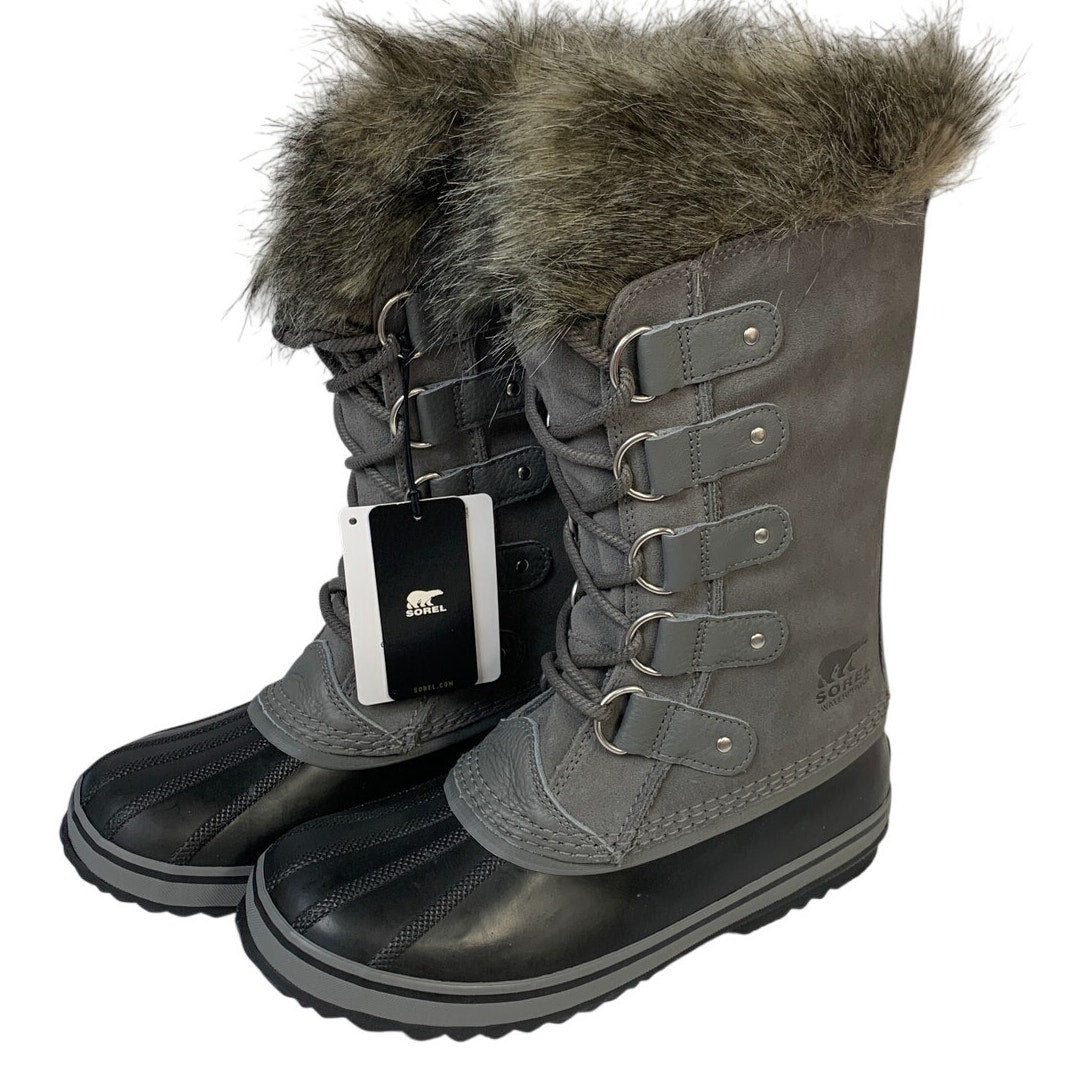 New Sorel Womens Size 8 Gray Arctic Mid Calf Lace Up Warm Snow Boots Shoes