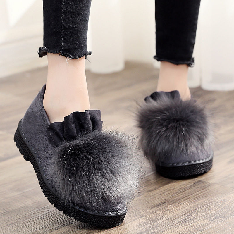 Womens Cotton Fleece Winter Shoes