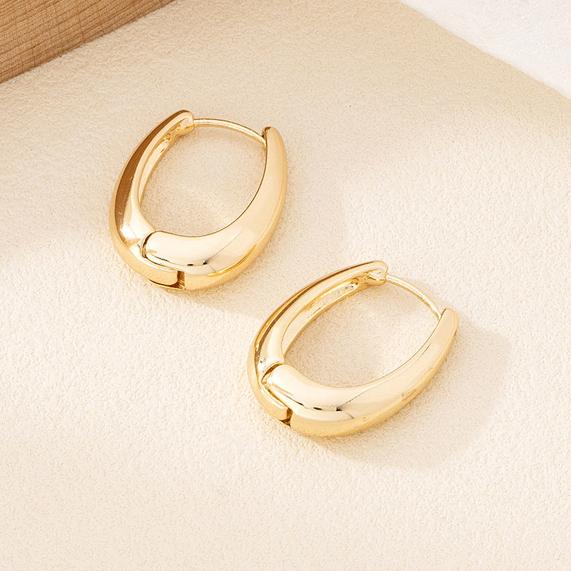 Minimalist Versatile Square Earrings, Fashion Commuter Ear Jewelry, Teardrop Hoop Earrings, Women Huggie Earrings, Vintage Costume Jewelry Wholesale