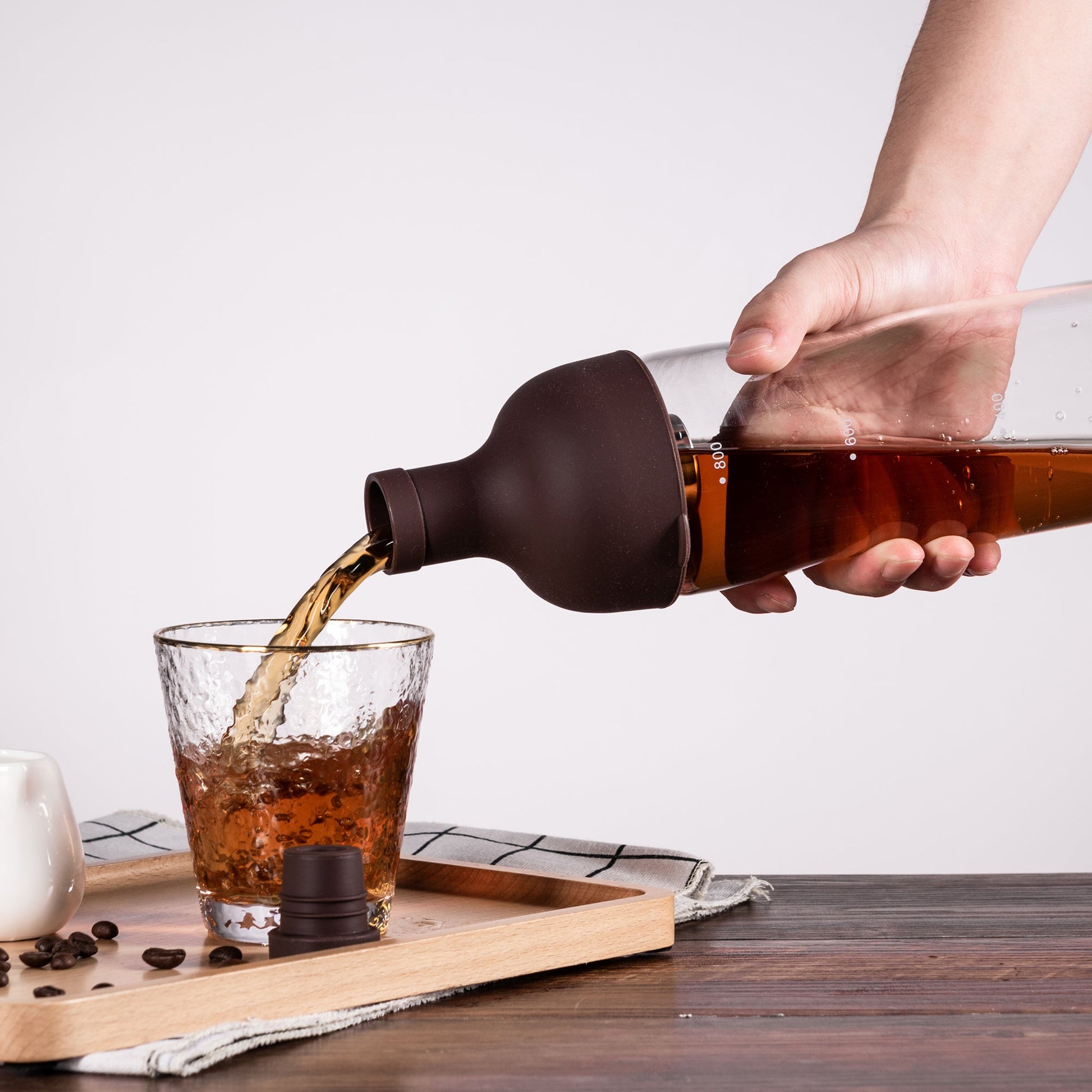 Glass Coffee Pot Mocha Cold Brew Cafetera Filter Coffee Pot Tea Infuser-1