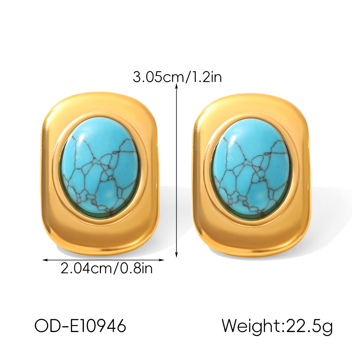 Vintage Personalized Non-fading Titanium Steel Earrings For Women