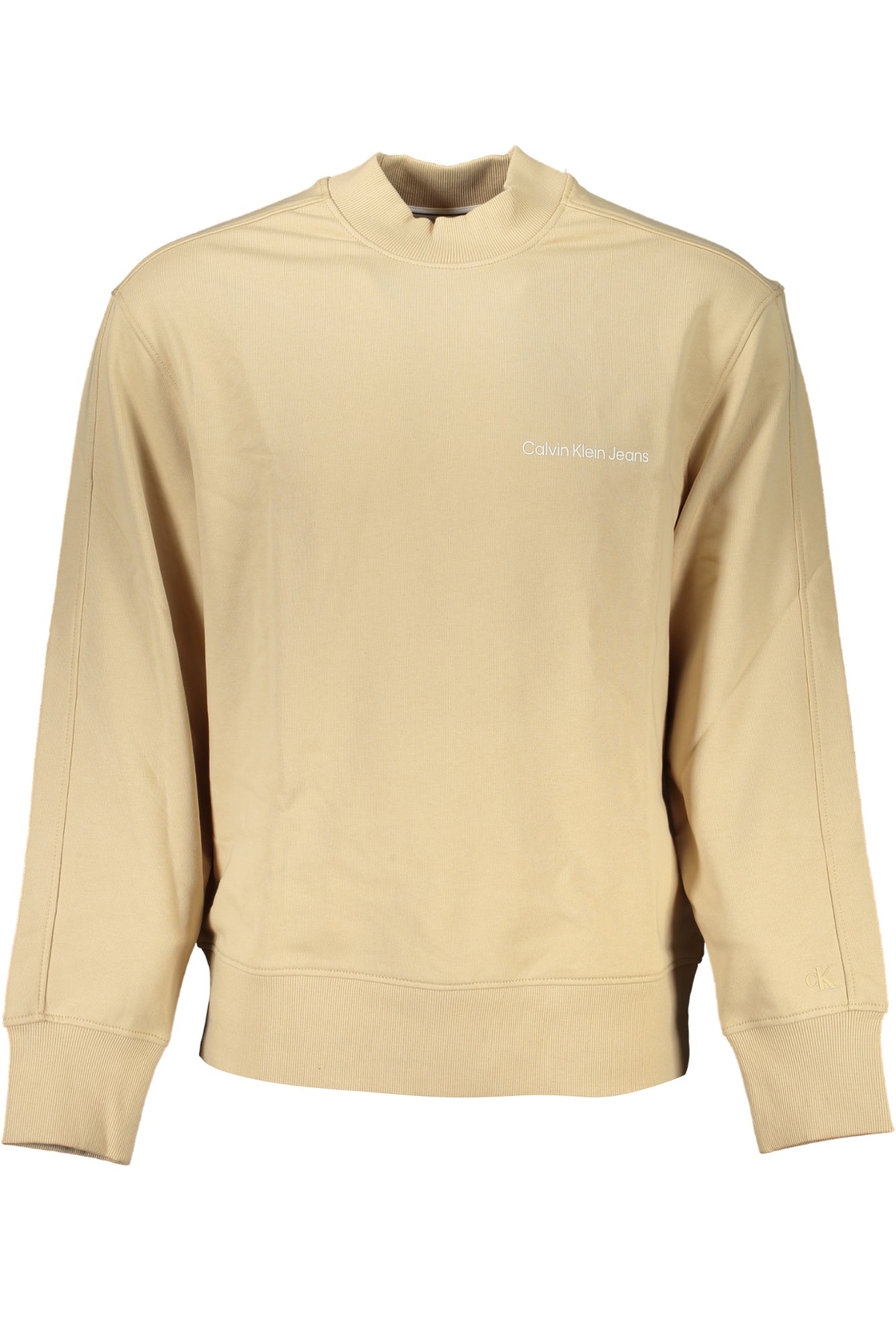 CALVIN KLEIN MEN'S BEIGE ZIPLESS SWEATSHIRT-0